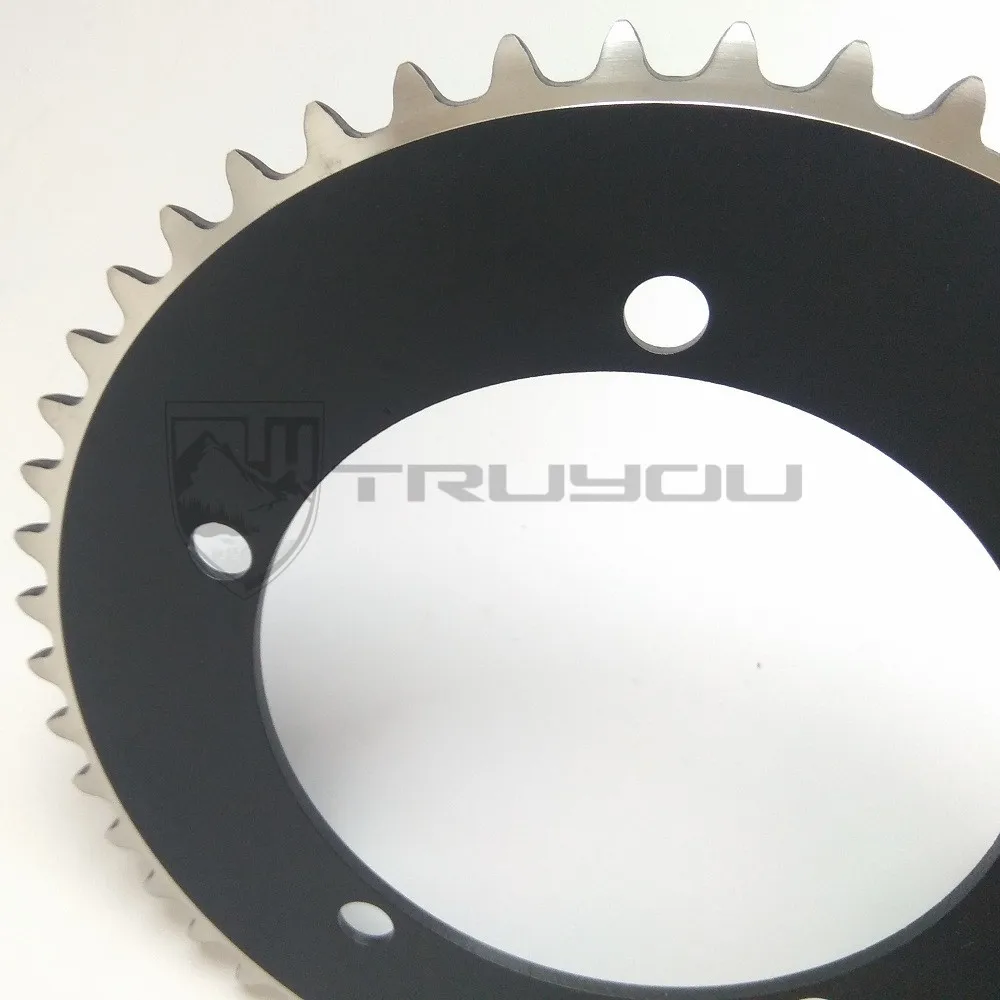 TRUYOU الثابتة والعتاد دراجة Chainring سرعة واحدة 130 BCD سلسلة حلقة Fixie الطريق المسار الدراجة Chainwheel 44 T 46 T 48 T 50 T 52 T 53 T 54 T