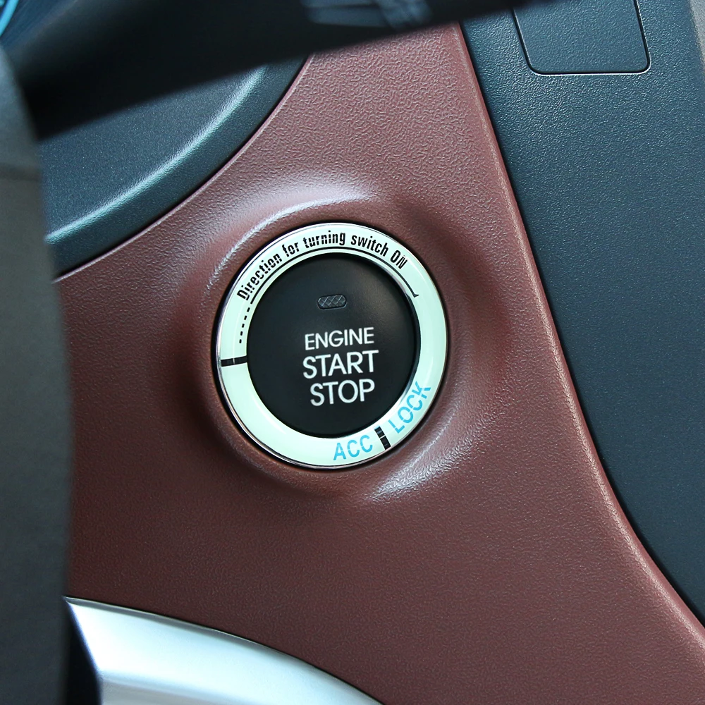 

Car Engine Start Stop Ignition Key Switch Button Cover for Opel Antara Acura RDX Mokka Hyundai IX35 Tucson Nissan X-Trai