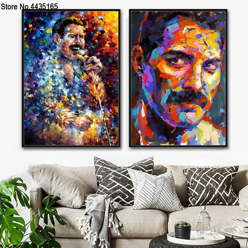 Новый абстрактный постер Freddie Mercury постеры и принты в богемном стиле Rhapsody