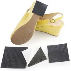 1 пара черная квадратная Смола нескользящая обувь коврик прочный высокий каблук Подошва протектор резиновые колодки Подушка стелька на