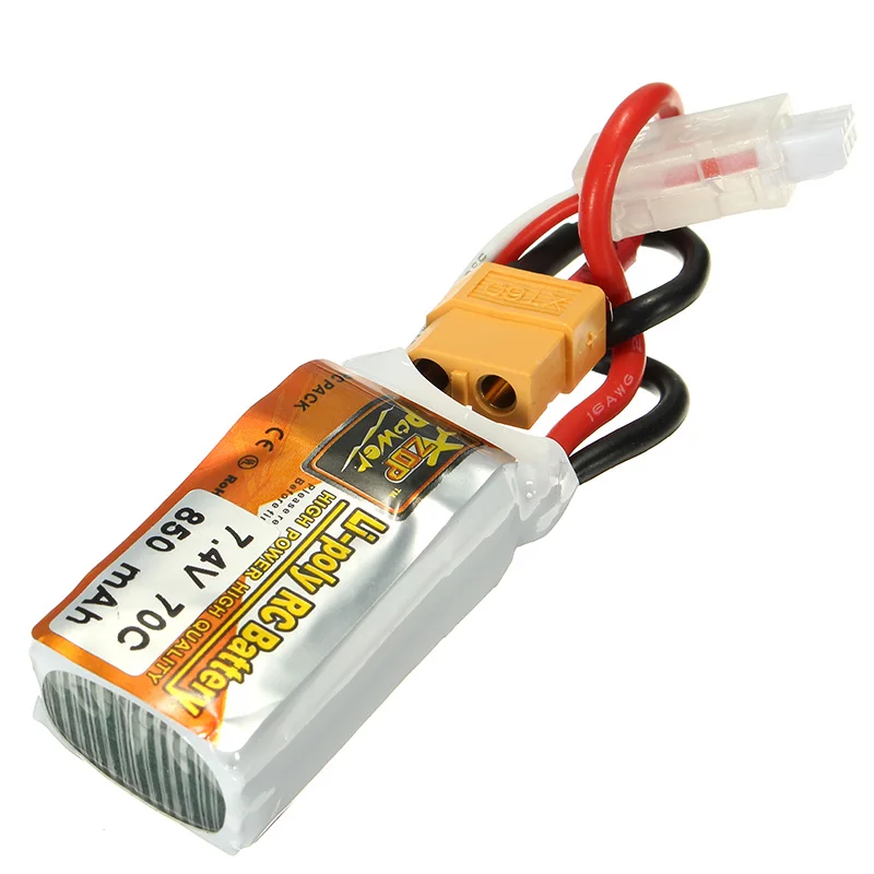 

High Quality ZOP Power 7.4V 850mah 70C 2S RC Drone Spare Part XT60 Plug Li-po Batteries Lipo Battery For RC Drone Outdoor Toys