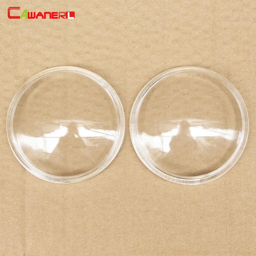 

Cawanerl For Jaguar X-Type S-Type XK XJ Car 90mm Round Fog Light Glass Lens Cover Accessories