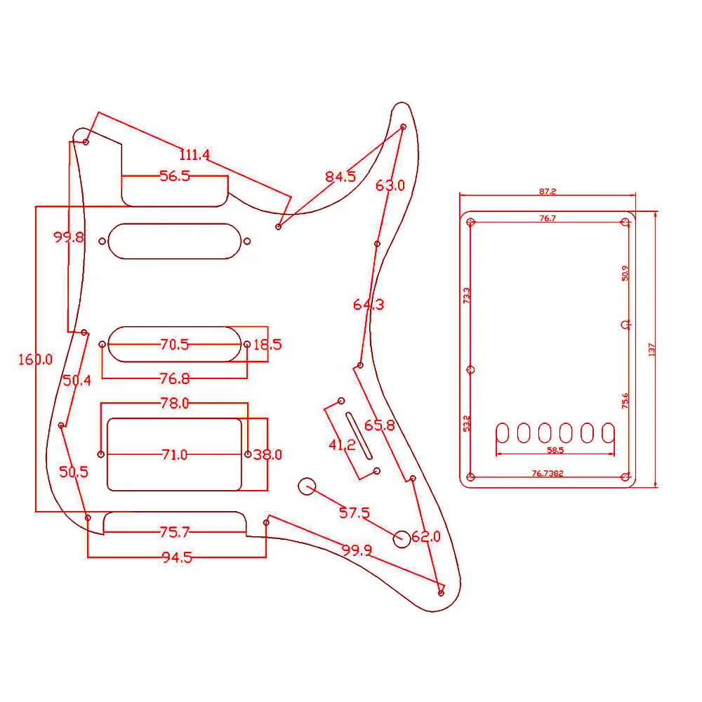 Kaish HSS/SSS маринованная и задняя пластины с винтами для Yamaha pcifica|sss pickguard|back platehss pickguard