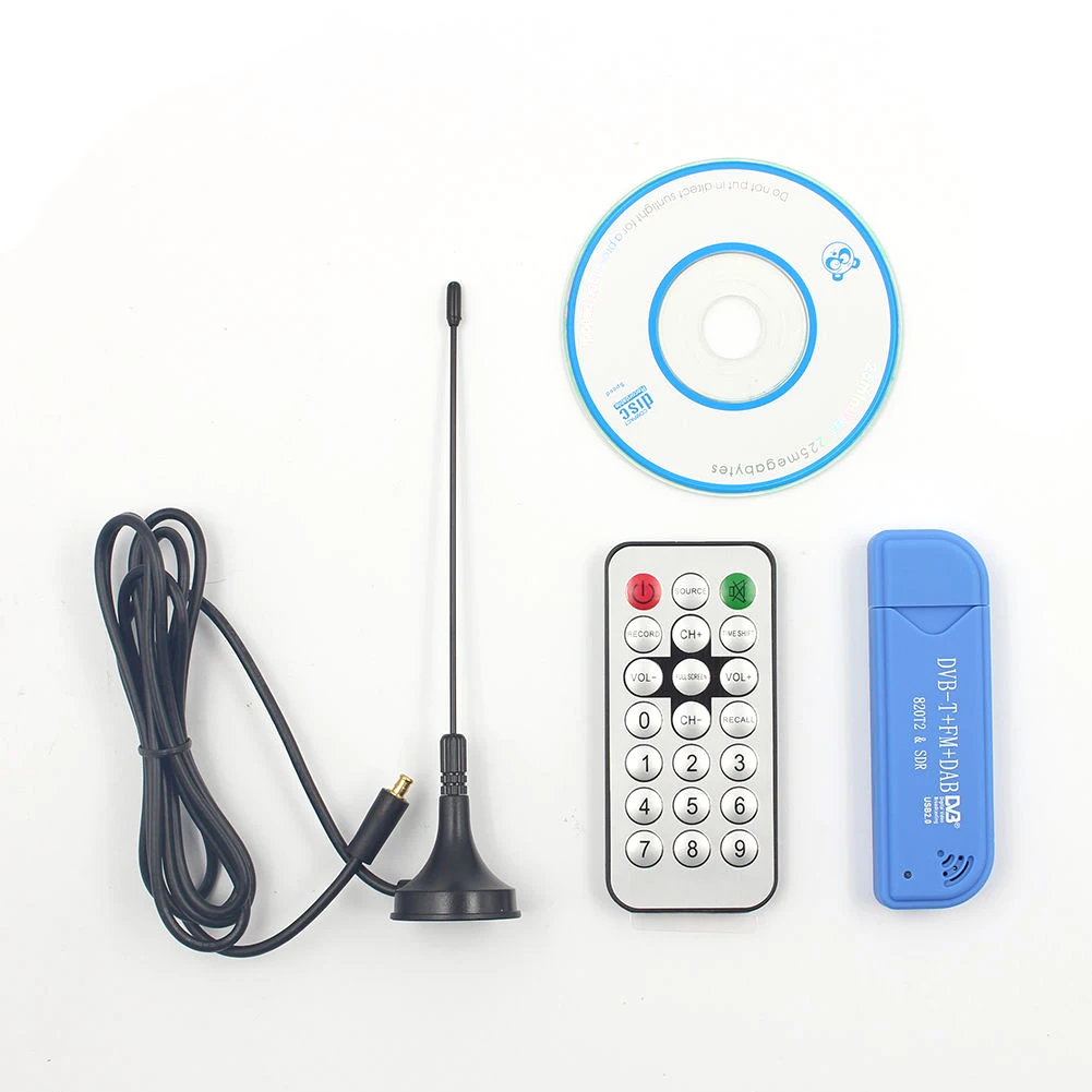 USB2.0 Tuner Receiver SDR+DAB+FM Digital HD TV Stick DVB-T RTL2832U+R820T2 Satellite | Электроника