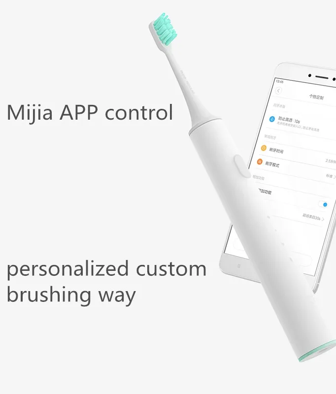 Новейшая смарт-щетка Xiao mi jia со звуковыми волнами, Bluetooth, зуб, водонепроницаемая, Беспроводная зарядка, mi Home, приложение, управление, Xiao mi, умный дом
