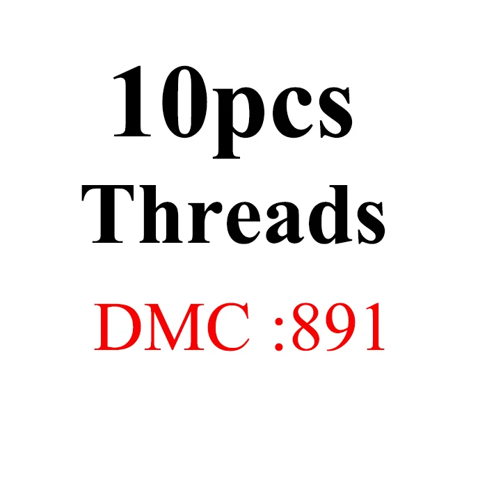 Снеговик, рукоделие вышивка 1,2 м разноцветная опция DMC819-892 10 шт./партия вышивка крестиком хлопковое шитье, моток пряжи вышивка нить - Цвет: 1.2mthread-DMC891