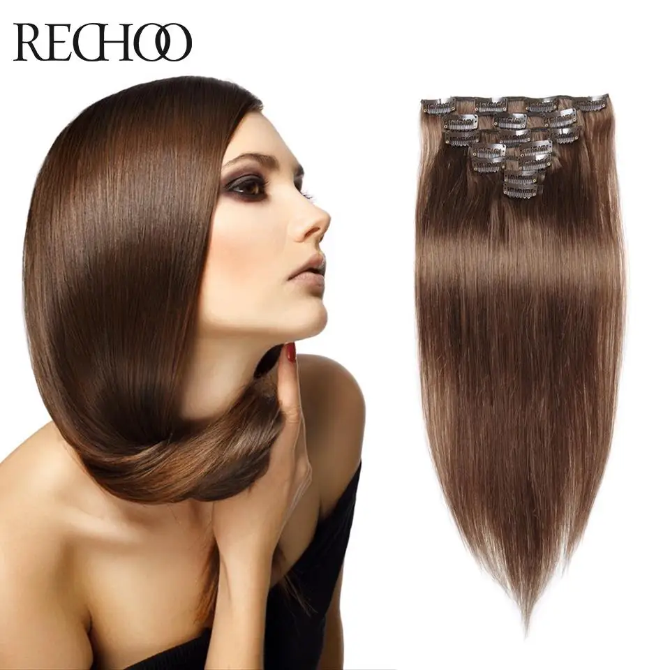 Elegante 100 Premium Remy Human Hair Clip In Women'S Hair Extensions