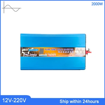 

2000W Solar Panel Inverter DC12 to AC220V/Big 2000W DC12V-AC220V Power Converter with 5V USB Port/Car Power Voltage Transformer
