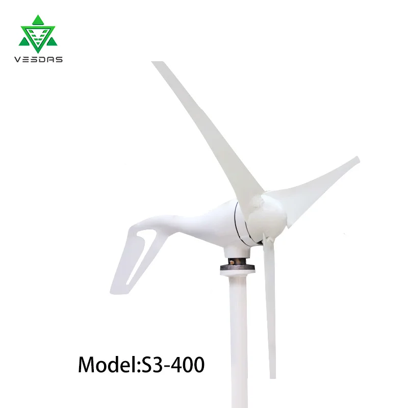 

300/400W 12V or 24VAC Wind Turbine Generator Small Windmill for Home Use with Wind Controller