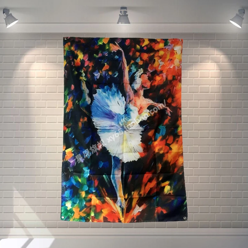 Ballet Retro Poster Banners Ballroom Modeling Studio Wall Decor