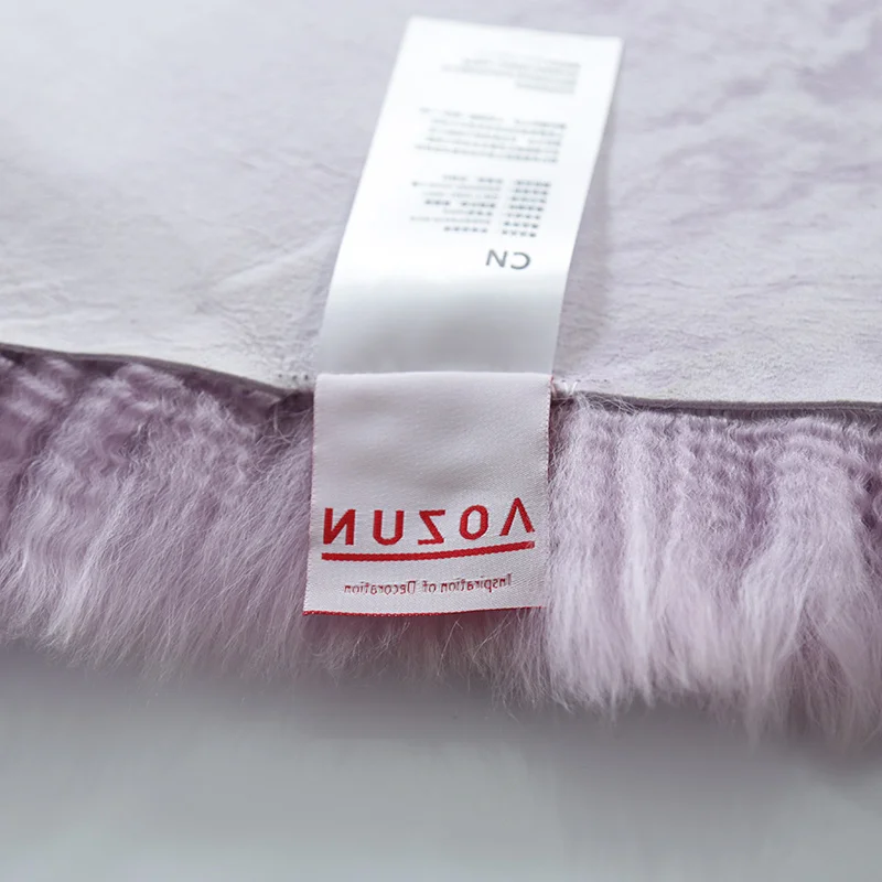 AOZUN натуральный Австралийский коврик из овчины розового цвета для домашнего декора фиолетового цвета, чехол для дивана, коврик для кровати