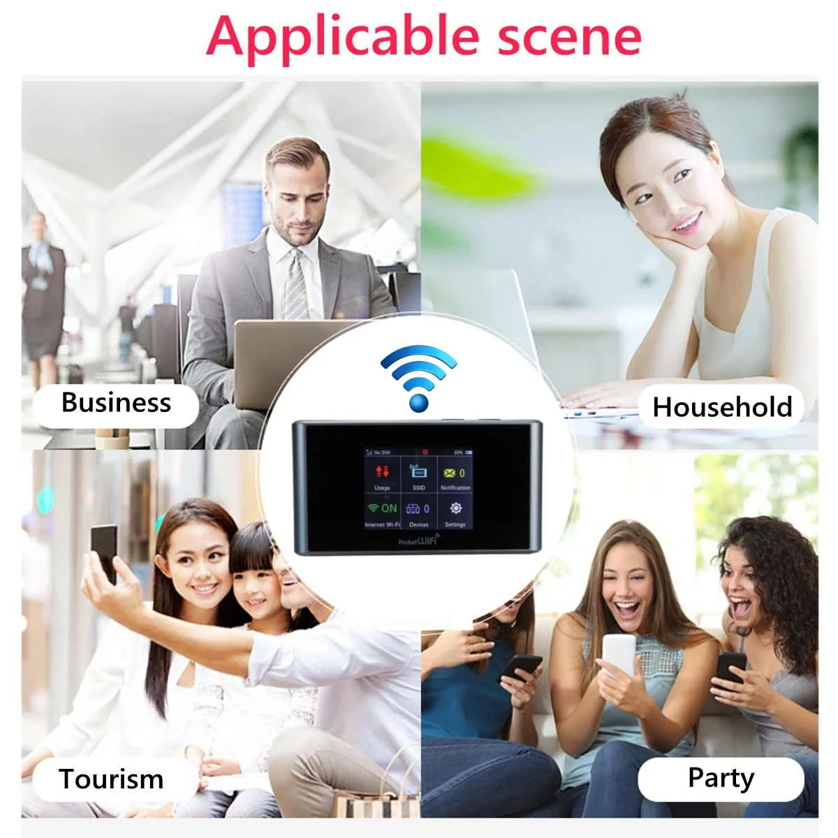  Portable Lte 4g Wifi Router Mobile Hotspot Wireless Router Support SIM Card 150Mbps Modem for Home 