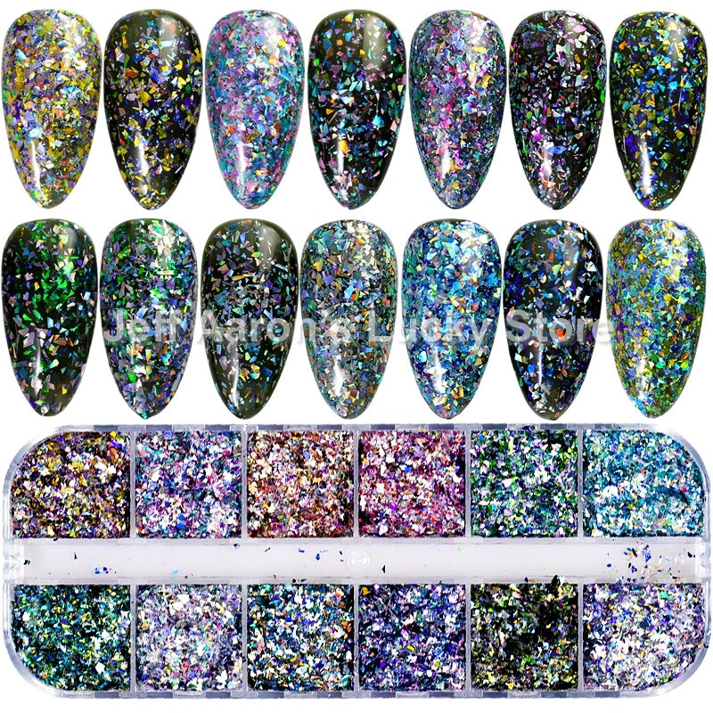 Nail Glitter Shapes - Lecenté - Gel Polish & Nail Art