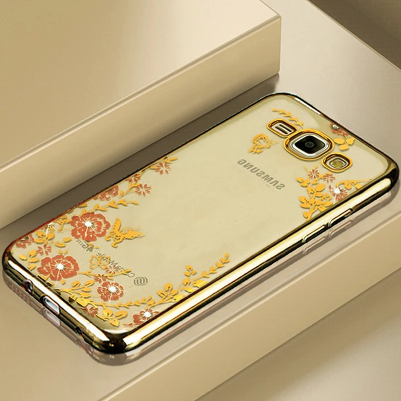 KaiNuEn etui чехол для Samsung Galaxy J5 J 5 2015 j500 прозрачные Роскошные 3d чехлы телефонов мягкие