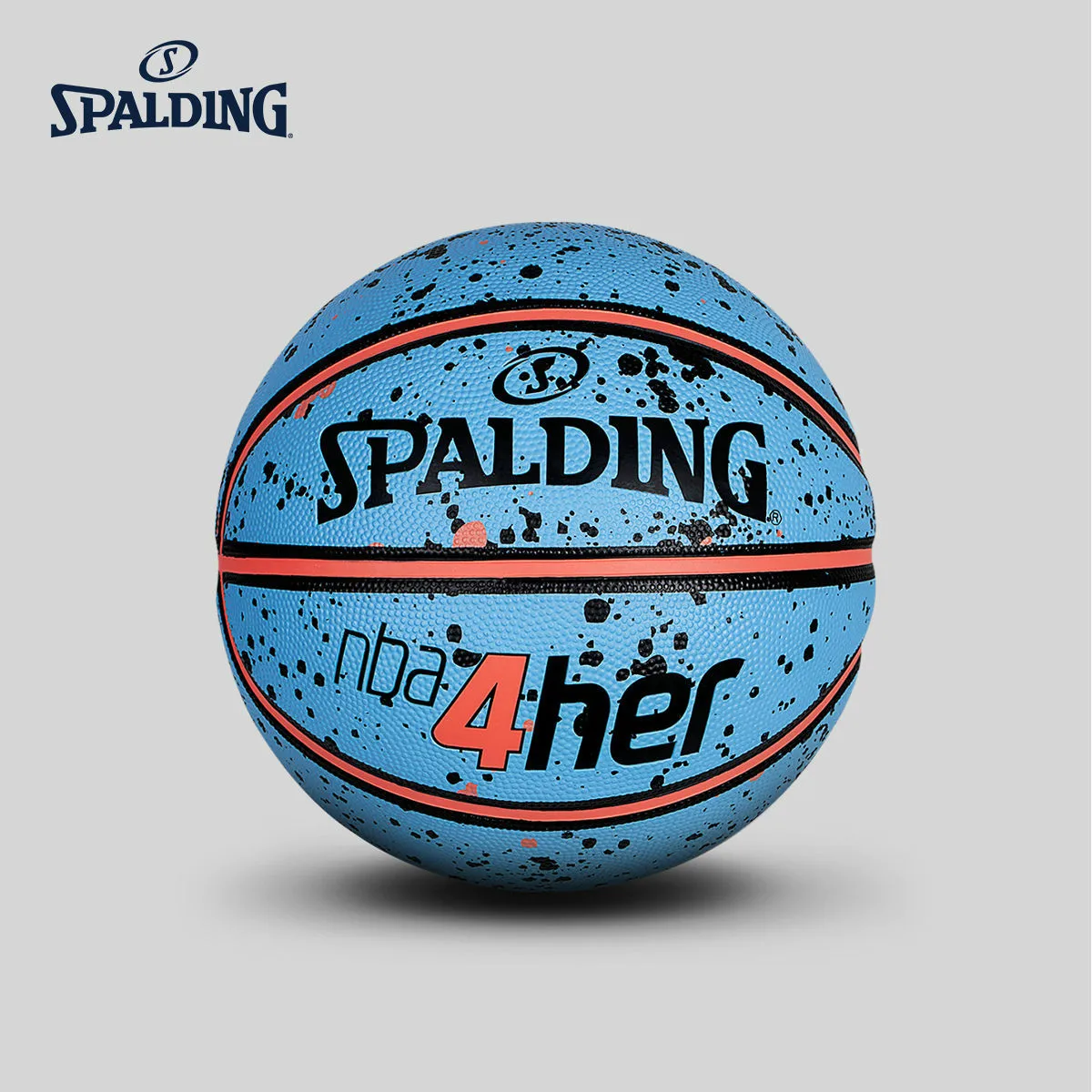 

Original SPALDING NBA 4Her Sputtering Colour Matching Junior Women's Rubber Basketball 83-308Y
