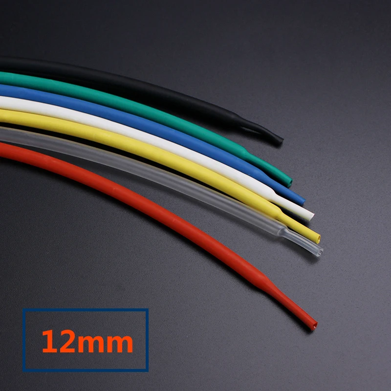 

1 Meter/lot heat shrink wrap sleeves tubing tube PE 12mm cable sleeve wape wire ration 2:1