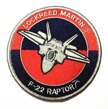 

LOCKHEED MARTIN Patch Embroidery Raptor F22 Tactical Patch Military Morale Armband Hook And Loops Army Combat Badge