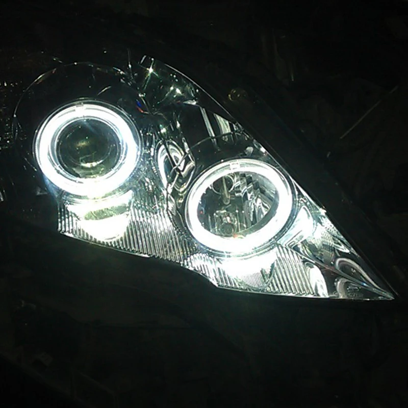 2 Шт. COB Angel Eyes Авто Halo Кольца УДАРА 60 мм 70 80 90mm100mm 110 120 Ангел Глаза Фар Автомобиля