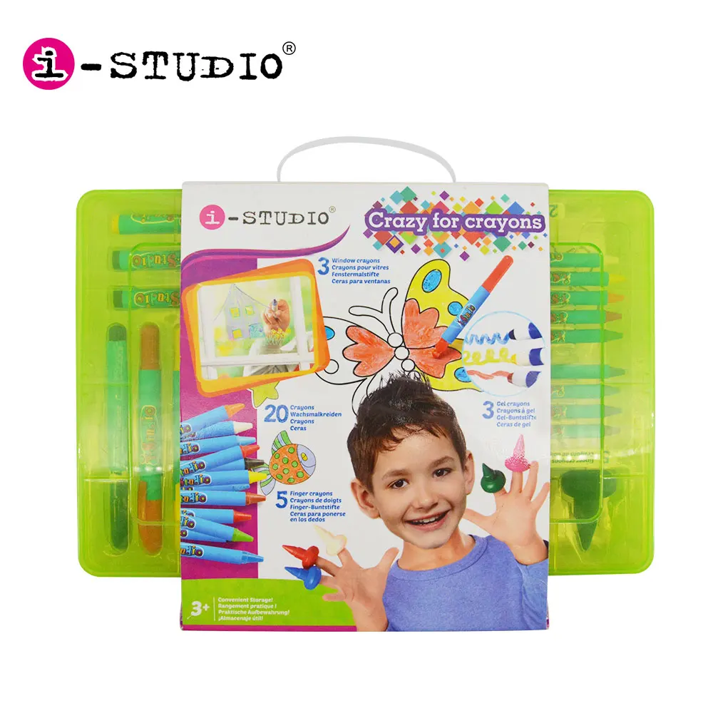 Kids drawing toys crayon set school colored wax pencil pen children