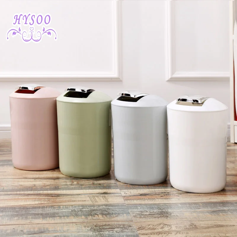 Shaking lid trash creative home tipping small baskets toilet trash cans