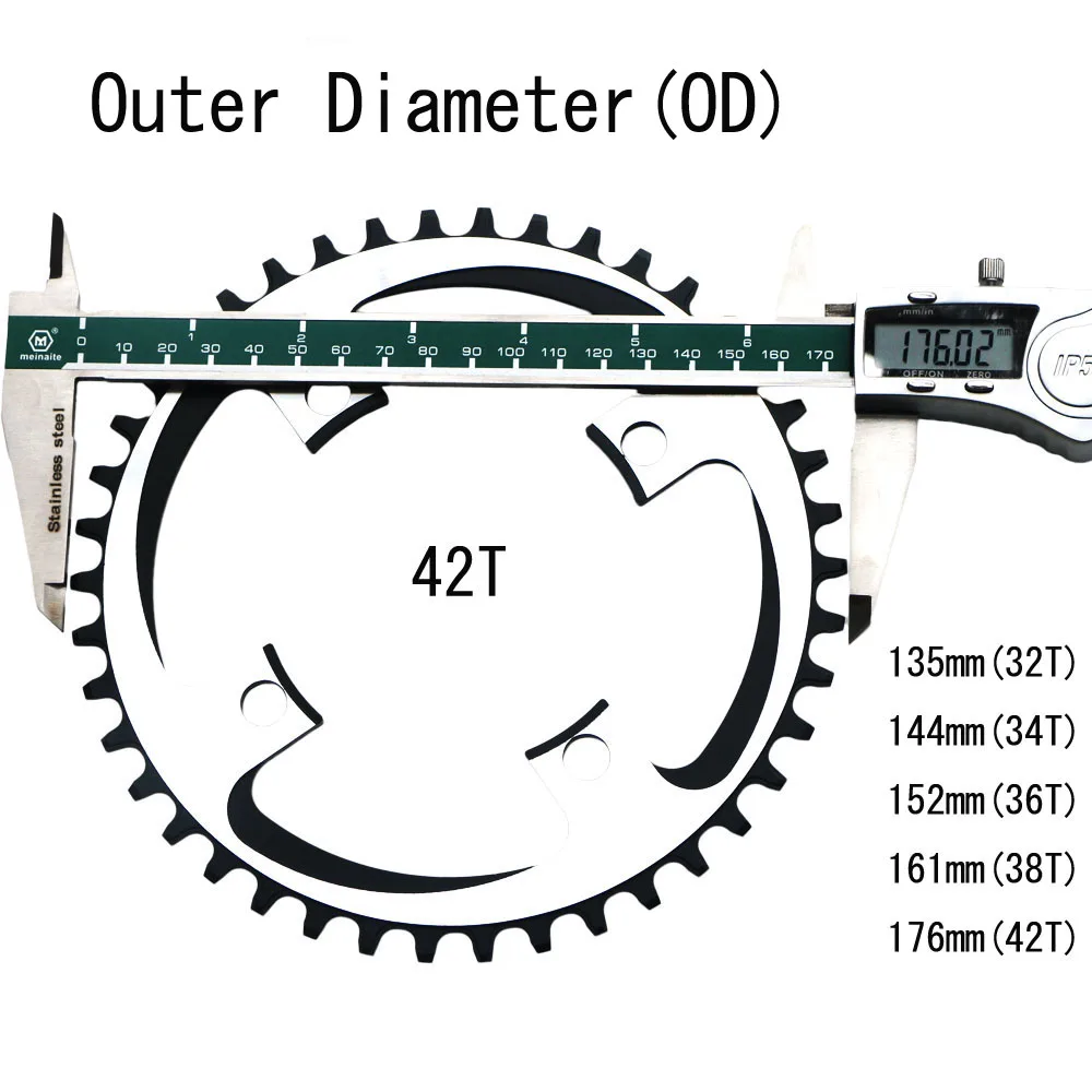 Круглая узкая широкая цепь GANOPPER 32 T/36 T/38 T/40 T/42 T 104 BCD MTB, велосипедная цепь, коленчатая головка, зубчатая пластина, цепное колесо, 10/11 скоростей