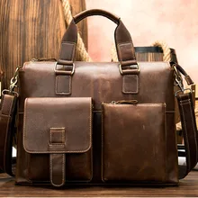 Мужская сумка-портфель мужская сумка из натуральной кожи для ноутбука офисная сумка для мужчин кожаные сумки-мессенджеры мужские сумки для ноутбуков 260