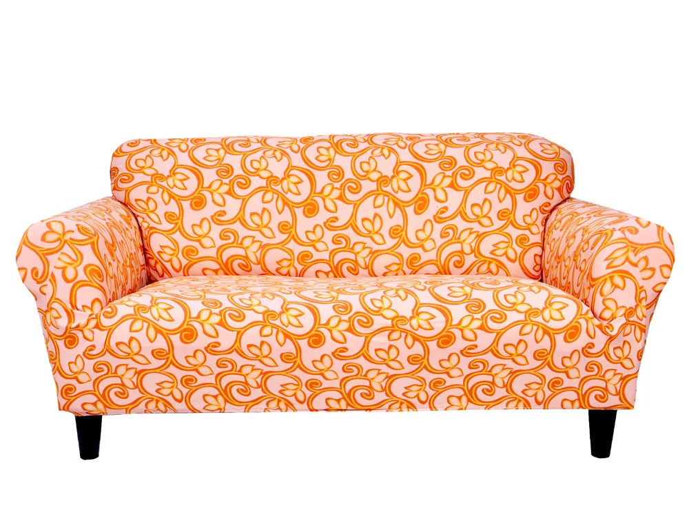 Drawing Room Decoration Printed Fabric 3 Seat Sofa Covers Polyester Drawing Room Decoration Printed Fabric 3 Seat Sofa Covers Polyester Spandex Stretch Slipcovers Washable Couch Cover In From Home Garden On