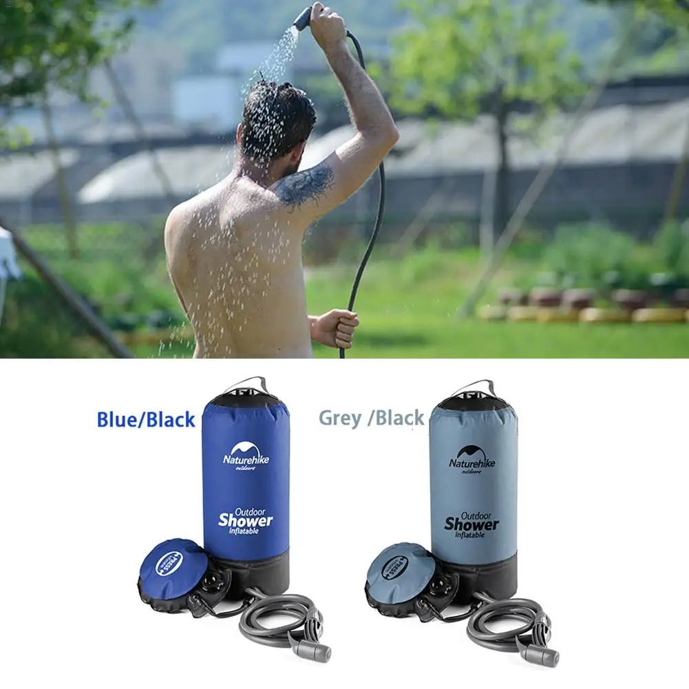 

11L Pvc Portable Shower Outdoor Camping Shower Hiking Hydration Water Bag Water Tank Waterbag Blue Color