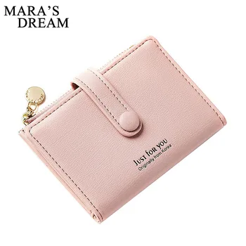 

Mara's Dream 2018 Brand Women's Wallet New Small Clutch Female Purse Fashion Leather Clutch Wallets Multi Pockets Coin Bags