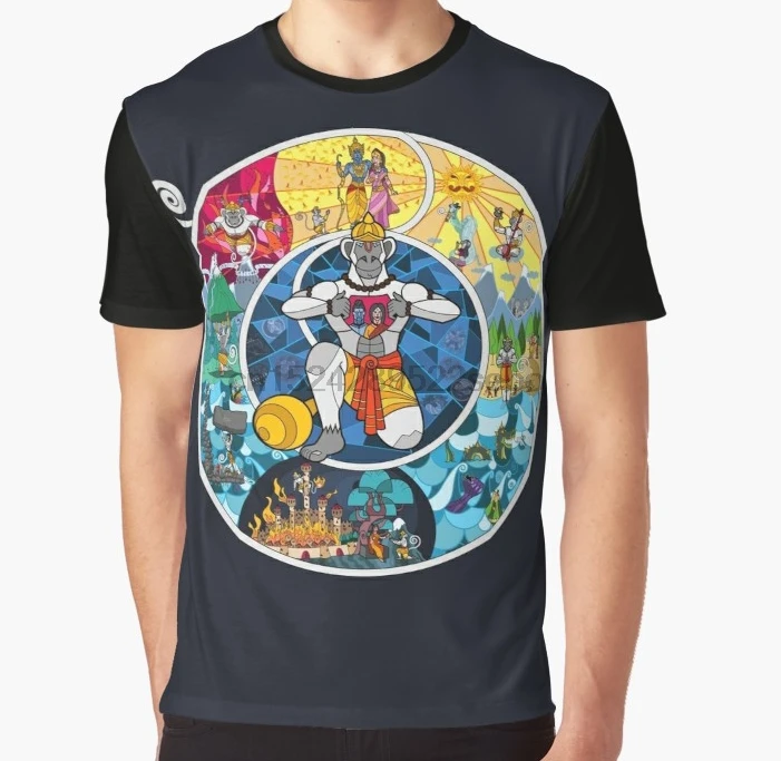 

All Over Print 3D Women T Shirt Men Funny tshirt Life of Hanuman Graphic T-Shirt