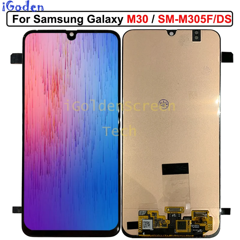 

6.4'' Super Amoled LCD For Samsung Galaxy m30 m305F Replacement LCD Display With Touch Screen Digitizer Assembly with Tools