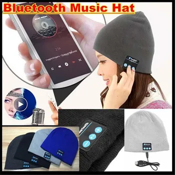 

Soft Warm Knit Beanie Wireless Smart Bluetooth V4.2 Cap Headset Headphone Speaker Mic Magic Sport Winter Hat for Boy&Girl&Adults