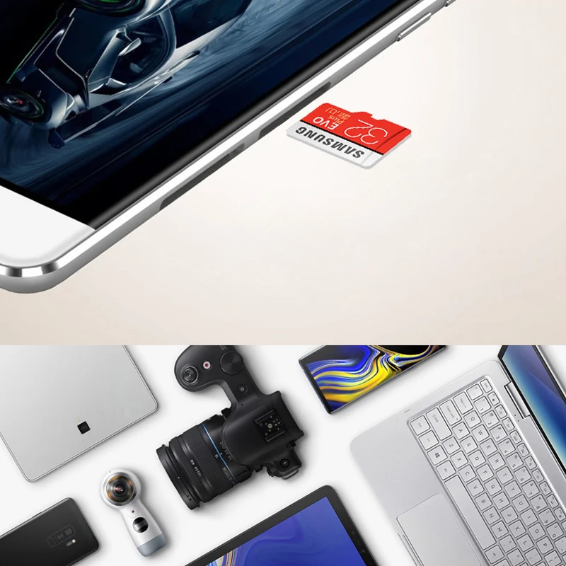 SAMSUNG EVO Plus 32 Гб 64 U1 карта памяти 128 ГБ 256 516 micro sd U3 Class10 MicroSD для смартфона TabletPC 100%