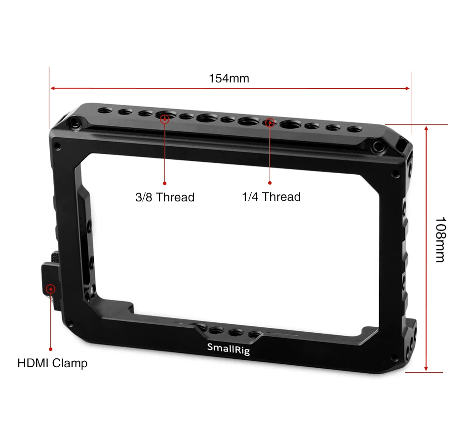 Клетка для монитора SmallRig для Blackmagic Video Assist 5 дюймов Все-в-одном монитор и HD рекордер с HDMI Lock-1726