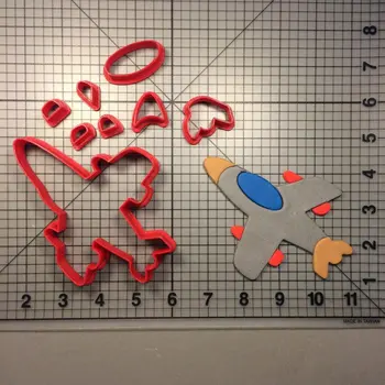 

LUC Jet Fighter Series Cookie Cutter Custom Made 3D Printed Biscuit Decorating Tools Set PLA For Cake Baking Tools Accessories