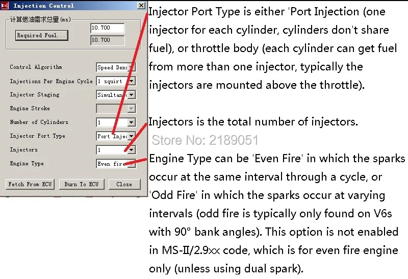 11 Setings-Injection Control-Injector Port Type  Injectors  Engine Type