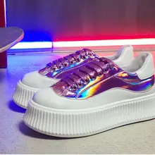 Onke на высоком каблуке Дамская прогулочная обувь Весенняя мода босоножки женская обувь Британский Стиль Для женщин кроссовки Осенняя обувь на платформе