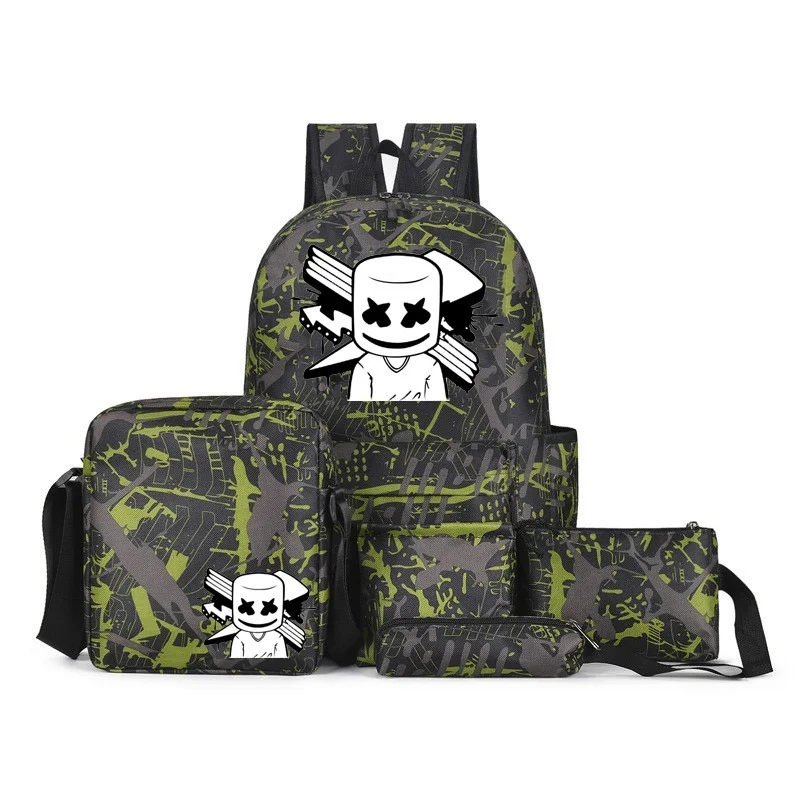 Модный Светящийся рюкзак mochila для студентов подростков 5 шт. с USB зарядкой