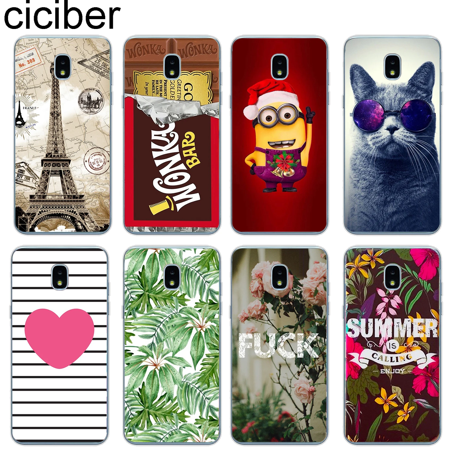 

ciciber For Samsung Galaxy J7 2018 Soft Silicone 5.5'' TPU Phone Cases Back Cover Clear For Samsung Galaxy J 7 2018 Fundas Coque