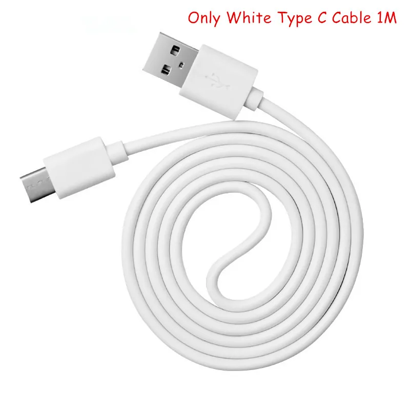 Usb type-C дорожное настенное зарядное устройство адаптер для Vestel Venus Z20/Z10 VKworld VK7000/Mix 3/S8 Weimei We Plus 3 2 1M usb type C кабель - Тип штекера: White Type-C Cable