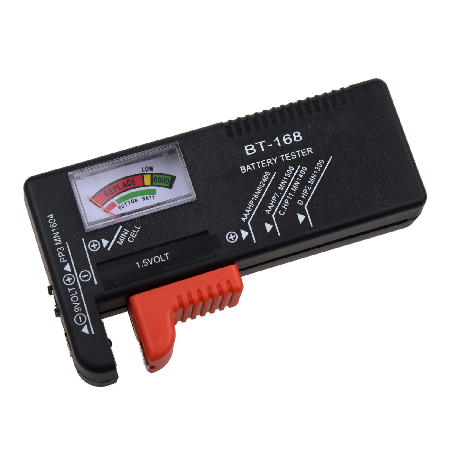 Battery tester. Тестер BT-168. Тестер для батареи / Battery Tester. Тестер для батареек цифровой. Пробник батареек.