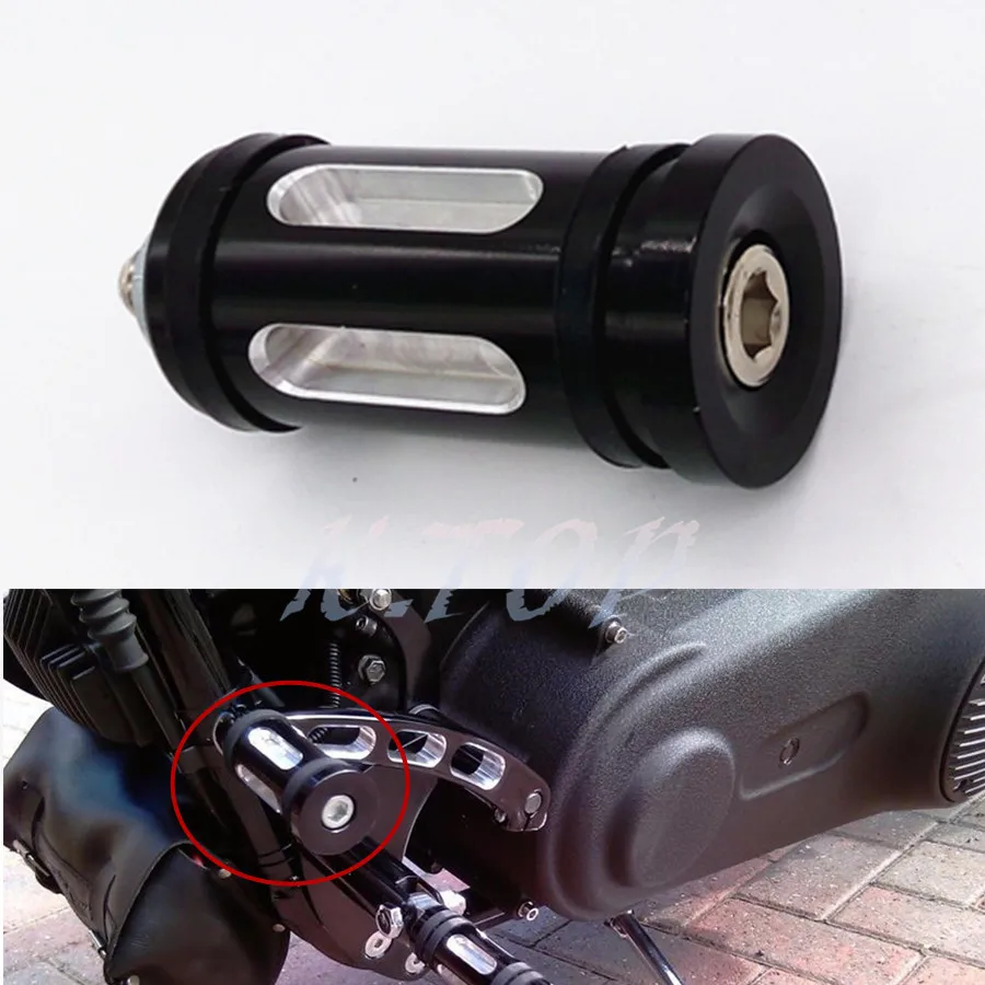 Black CNC Edge Cut Shifter Peg For Harley Touring Softail Sportster