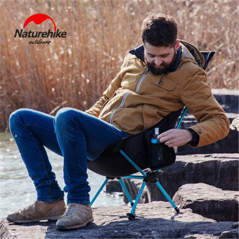  Naturehike Camping Chair Folding Portable Fishing Chair Picnic Backrest Chair Outdoor Camping Beach