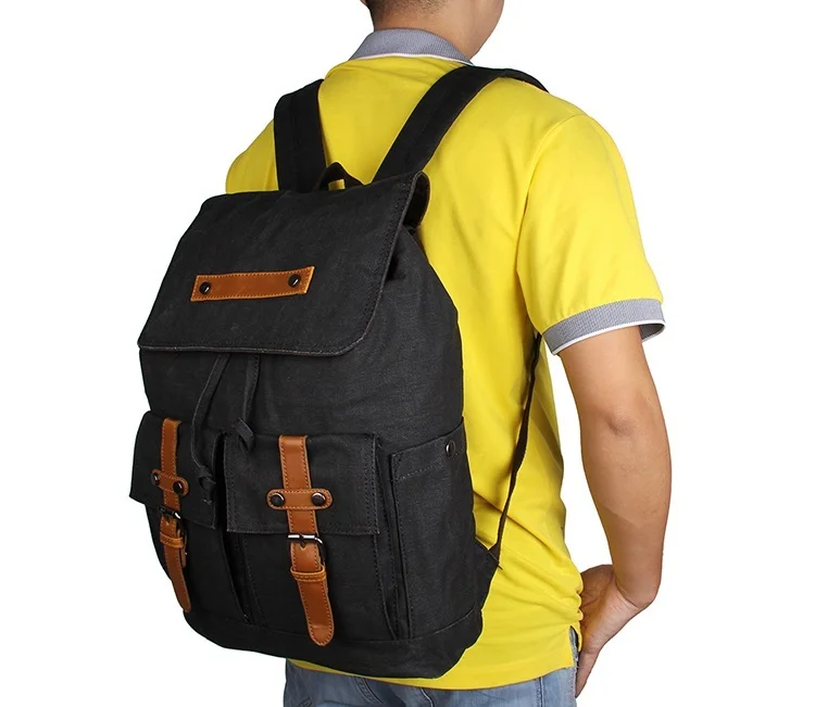 

J.M.DJ.M.D Durable Canvas Laptop Backpack School Backpacks Leisure Rucksack Travel Backpack For Teenager 9026A/K/N/C