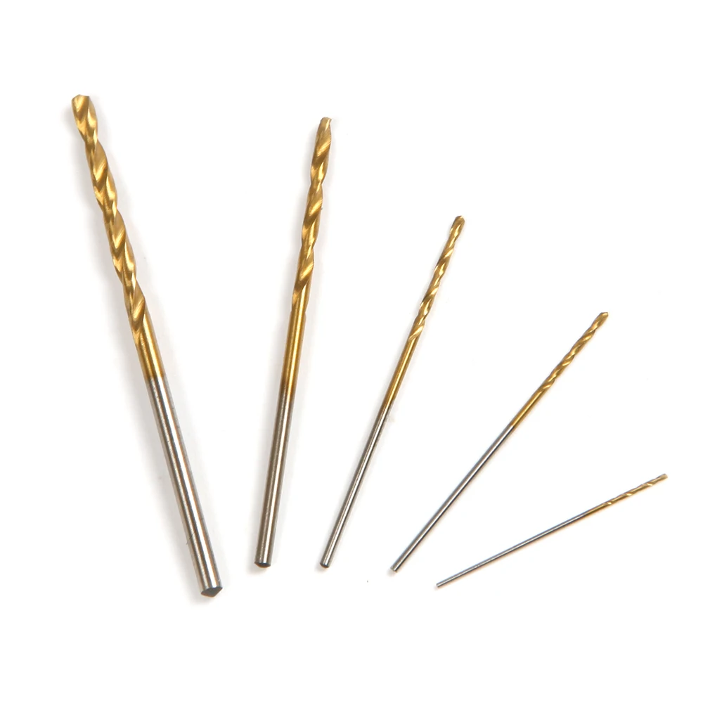 

1Pcs 0.5/0.8/1/1.5/2mm Micro Twist Drill Bit HSS Titanium Plated Straight Shank Drill Bit for Drilling Metal Wood Plastic Tool