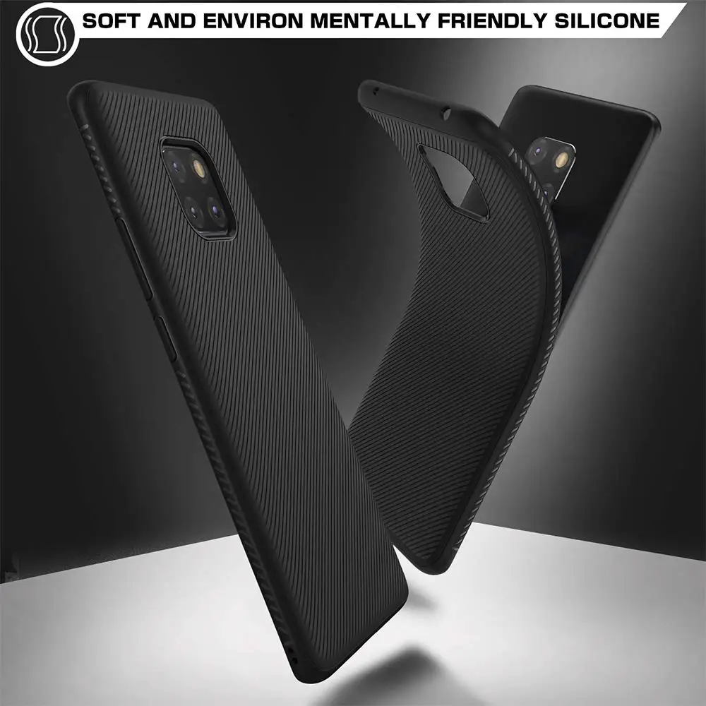 Ultra Thin Slim Carbon Fiber Soft TPU Case Cover on sfor Huawei Mate 20 Lite Mate 20 Pro Flexible Silicon Phone Carbon Skin Capa (1)