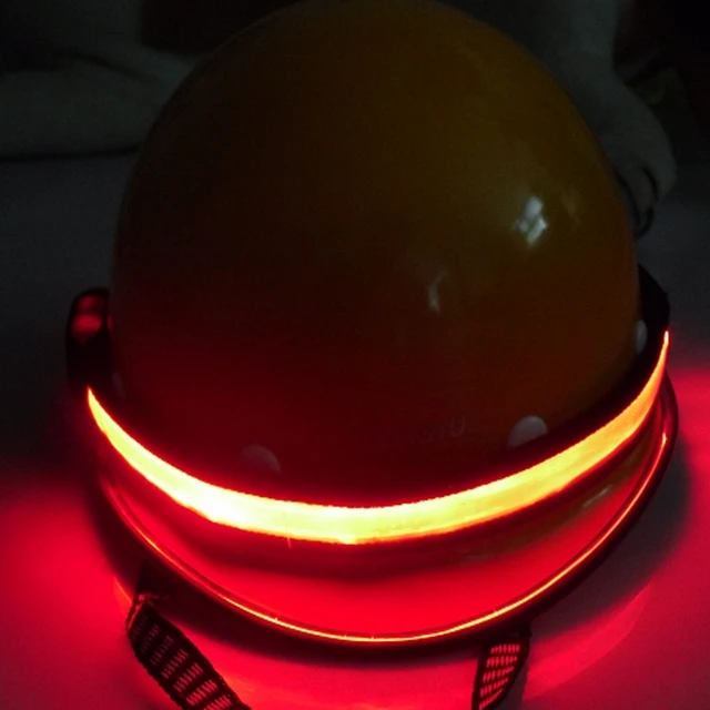 LED Flashing Glowing in the dark Belt Illuminating Safety Helmet Band