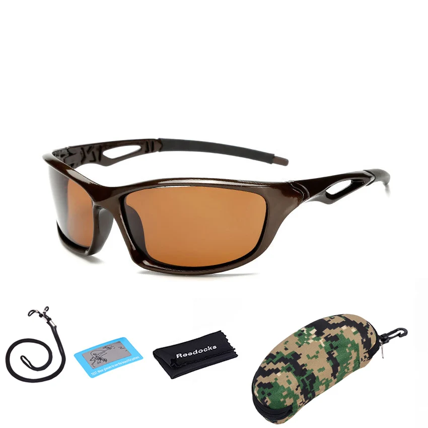 Новые уличные спортивные солнцезащитные очки Для мужчин Для женщин поляризационные Восхождение походные очки UV400 Ночное видение Кемпинг водительские очки для рыбалки - Цвет: H02 with box