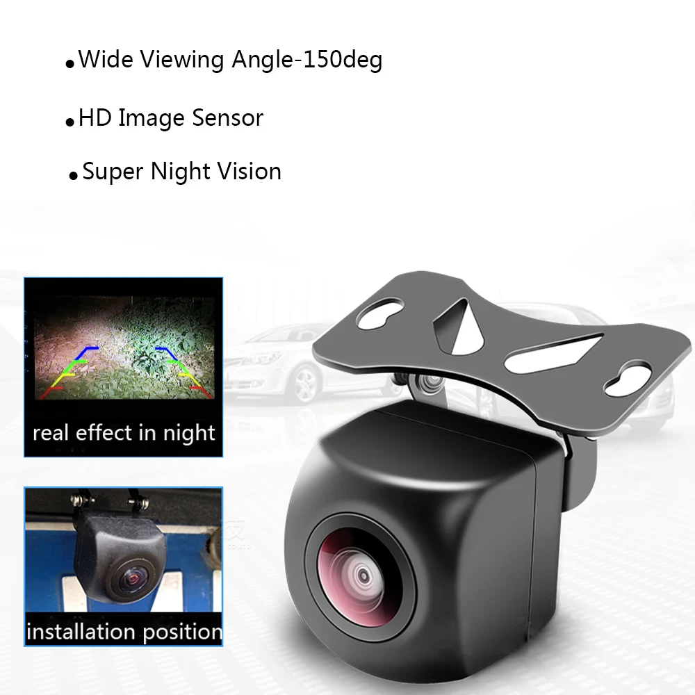 

1280*720 HD Car Vehicle Rear View Camera Starlight Night Vision Waterproof Camera Car Reverse Parking Display Accessories