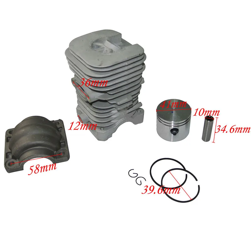 

Cylinder Piston Kit For Poulan 1950 2150 2250 2450 2550 Partner 350 351 Chainsaw